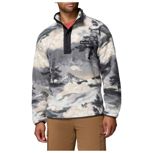 Columbia Helvetia II Printed Half Snap Fleece Fleecepullover Herren Wandern (Gr S |grau)