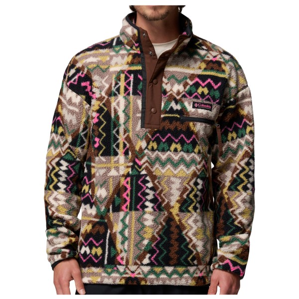 Columbia Helvetia II Printed Half Snap Fleece Fleecetrui Bruin