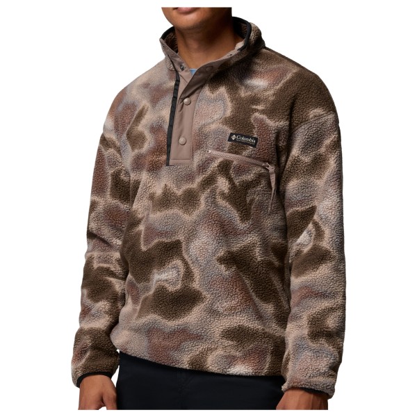 Columbia - Helvetia II Printed Half Snap Fleece - Fleecepullover Gr M braun