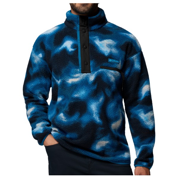 Columbia Helvetia II Printed Half Snap Fleece Fleecetrui Blauw