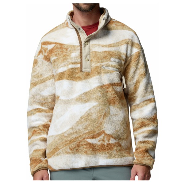 Columbia Helvetia II Printed Half Snap Fleece Fleecetrui Beige