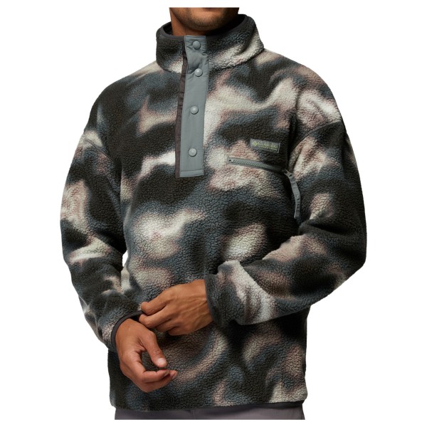 Columbia Helvetia II Printed Half Snap Fleece Fleecetrui Zwart