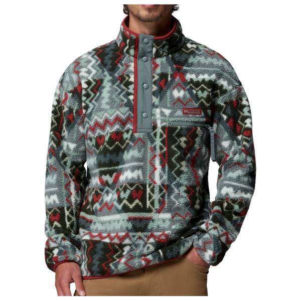 Columbia Helvetia II Printed Half Snap Fleece Fleecetrui Grijs