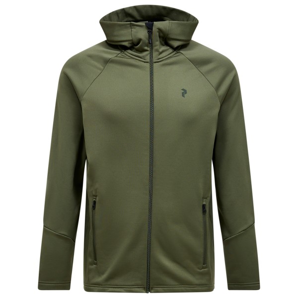Peak Performance - Rider Essentials Zip Hood - Fleecejacke Gr M oliv