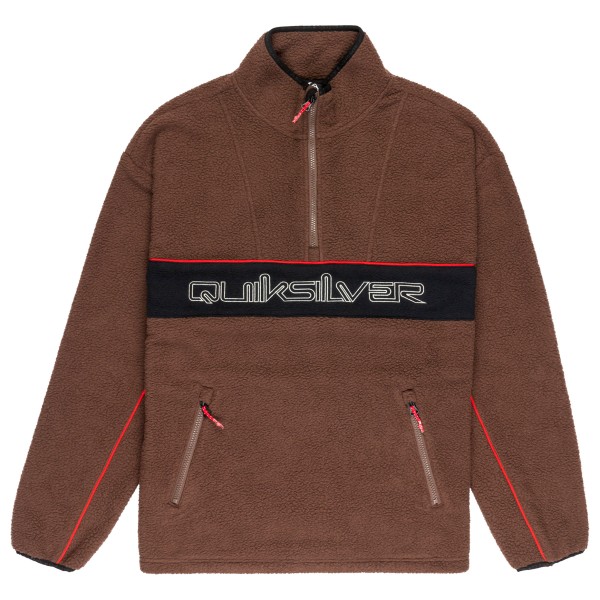 Quiksilver Omni Sherpa Half-Zip Fleecepullover Herren (Gr XL |braun)
