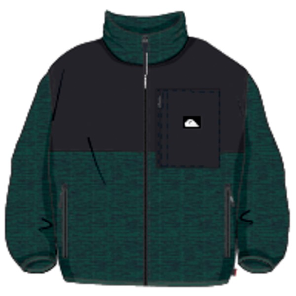 Quiksilver Shallow Water Full-Zip Fleecevest Groen