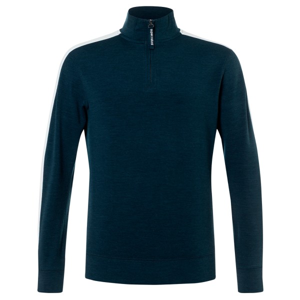 super.natural Colorado Zip Turtleneck Pullover Herren (Gr S |blau)
