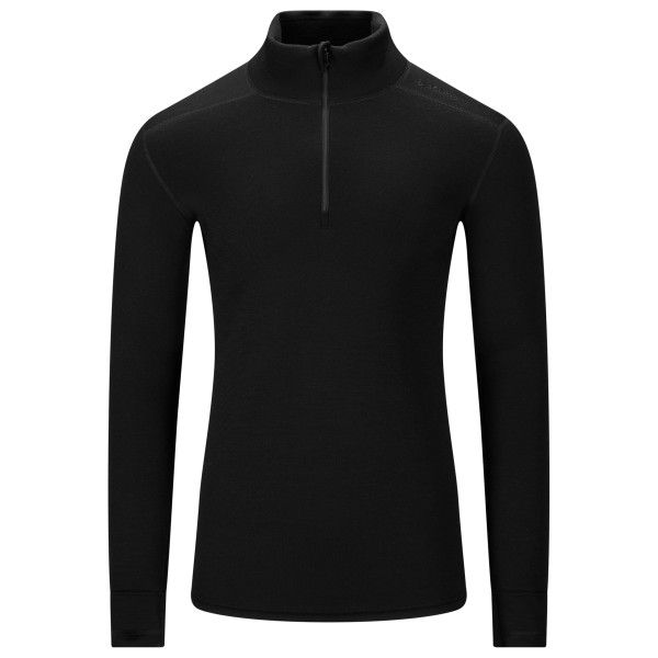 Aclima FleeceWool V2 Polo Zip Merinolongsleeve Zwart