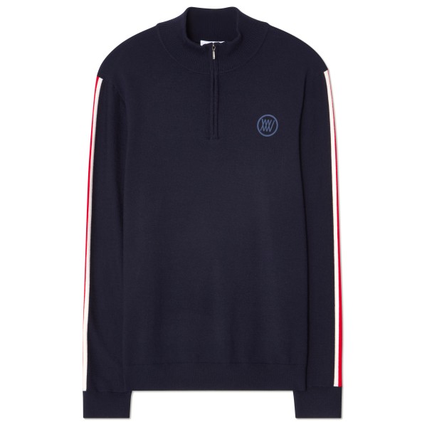 Woll- & Merinopullover We Norwegians FreeBird ZipUp Herren (Gr XL |blau)