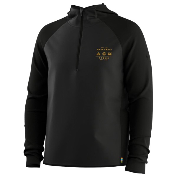 Smartwool Smartloft 1/2 Zip Hoodie Merinotrui Zwart