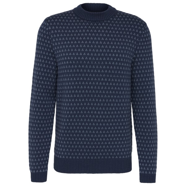 Stoic Heavy MerinoKnit MMXX.Norrbotten Sweater Merinotrui Blauw