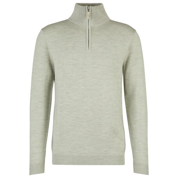Stoic MerinoKnit MMXX.Kniva Half Zip Merinotrui Grijs