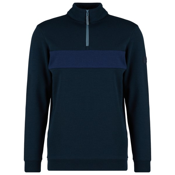 Stoic MerinoFleece335 MMXX Lulea II Half Zip Merinopullover Herren (Gr XXL |blau)