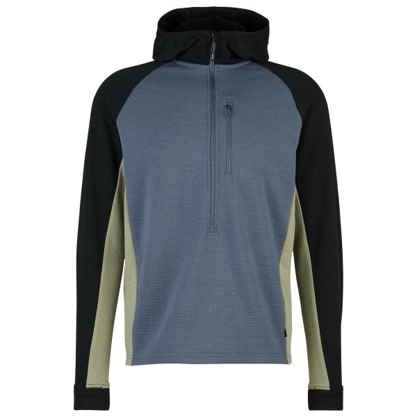 Woll- & Merinopullover Stoic MerinoWaffleFleece320 NorrdalSt. 3/4 Zip Hoody Herren (Gr M |blau)