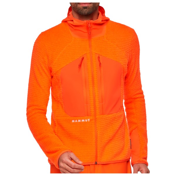 Mammut Eiger Nordwand Pro Midlayer Air Hooded Jacket Fleecejacke Men (Gr S |orange)