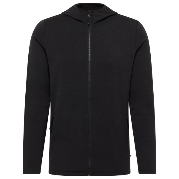 Heber Peak Merino210 EvergreenHe. Zip Hoody Trui met capuchon Zwart