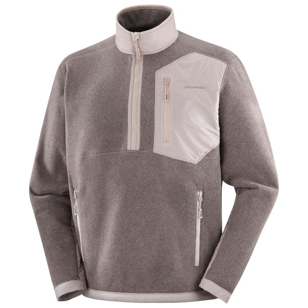 Salomon – Chroma Fleece Half Zip – Fleecetrui maat S, / Grijs