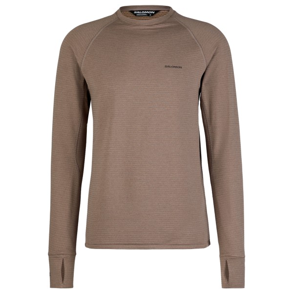 Fleecepullover Salomon Essential Lightwarm CN Herren (Gr XL |braun)