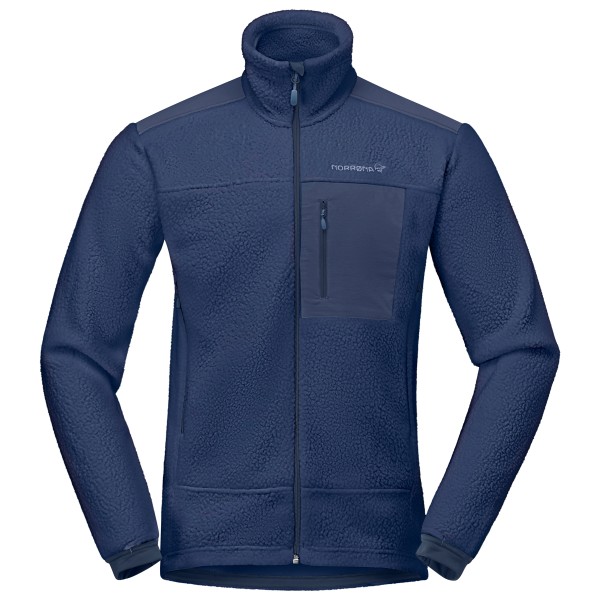 Norrøna Trollveggen Warm3 Jacket Fleecejacke Herren Trekking (Gr XL |blau)