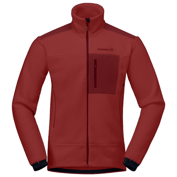Norrøna Trollveggen Warm3 Jacket Fleecevest Rood