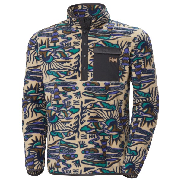 Helly Hansen Maridalen Printed Fleece Fleecepullover Herren (Gr M |grau)