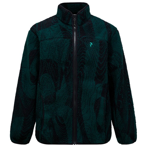Peak Performance Graphic Pile Jacket Fleecejacke Herren (Gr XL |schwarz)