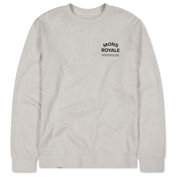 Woll- & Merinopullover Mons Royale Inversion Merino Crew Herren (Gr XXL |grau)