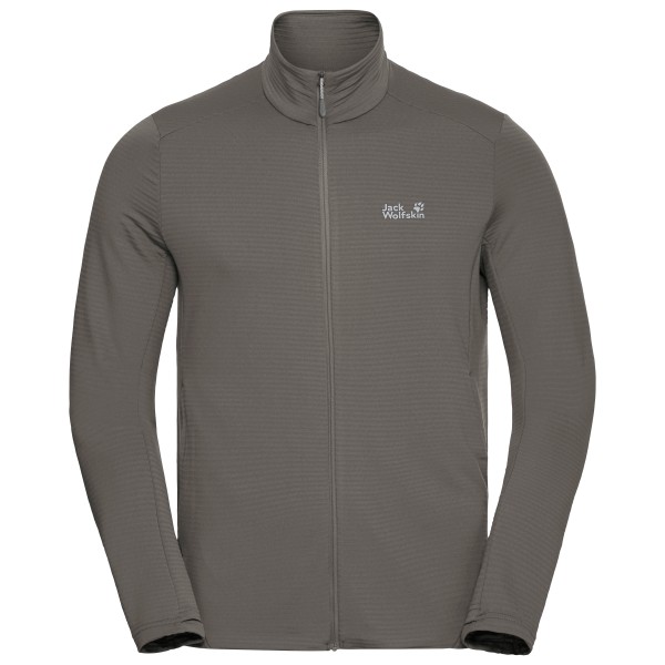 Jack Wolfskin - Litestride Fullzip - Fleecejacke Gr S grau