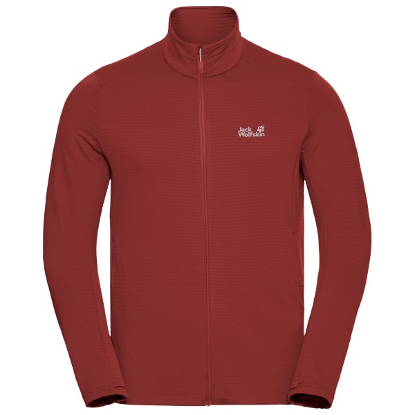 Jack Wolfskin Litestride Fullzip Fleecevest Rood