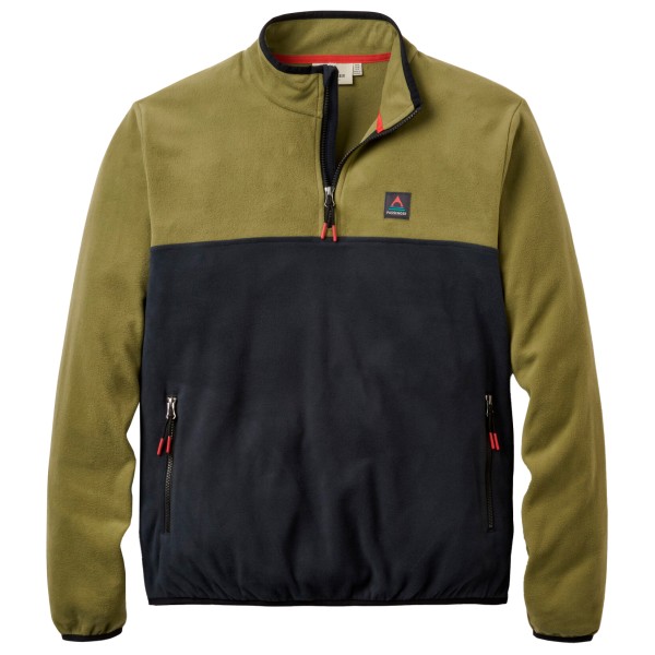 Passenger Set Off Recycled Polar 1/4 Zip Fleece 2.0 Fleecetrui /olijfgroen Zwart