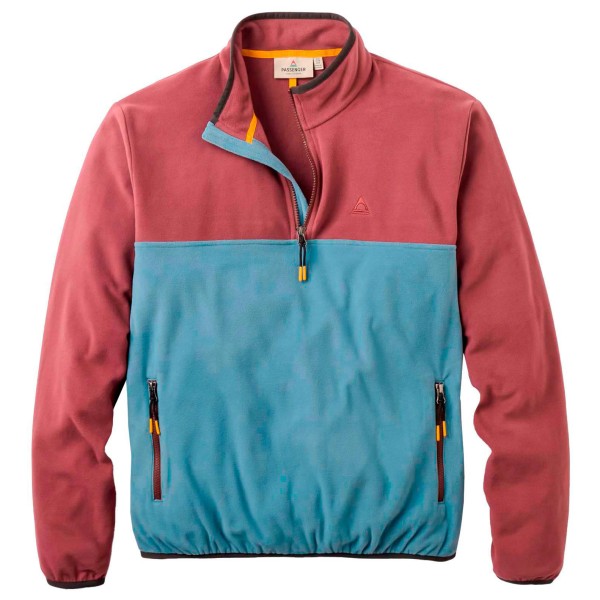 Passenger Set Off Recycled Polar 1/4 Zip Fleece 2.0 Fleecetrui Rood