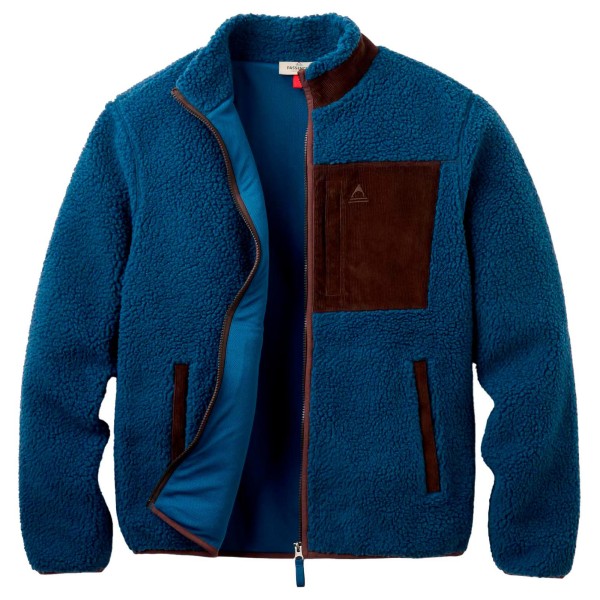 Passenger Trekker 2.0 Recycled Deep-Pile Sherpa Fleece Fleecevest Blauw