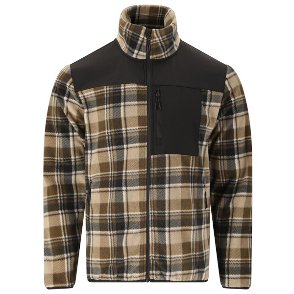 Whistler Astrali Checked Fleece Jacket Fleecejacke Herren (Gr XXL |braun)