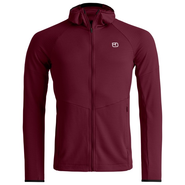Ortovox Fleece Light Grid Hoody Fleecejacke Men (Gr XL |rot)