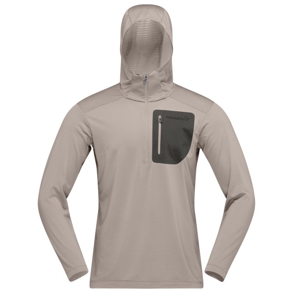 Norrøna Falketind Warm1 Hood Fleecepullover Men (Gr M |grau)