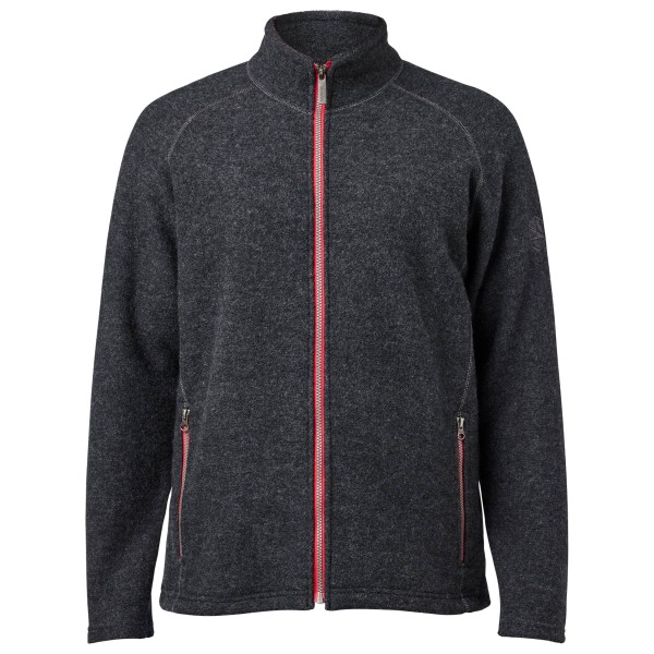 Woll- & Merinojacke Ivanhoe of Sweden Danny Full Zip Herren (Gr S |grau/schwarz)