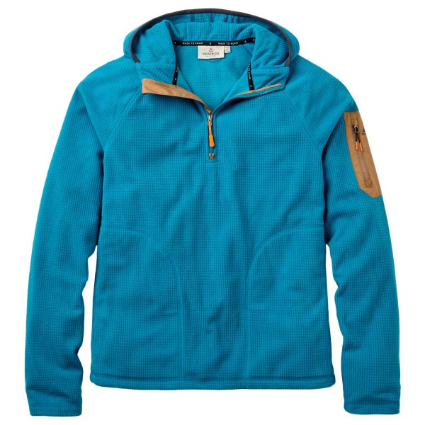 Passenger Forestscape Recycled Fleece Hoodie Fleecetrui Blauw