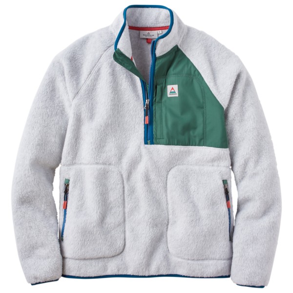 Passenger Offgrid 1/2 Zip Recycled Sherpa Fleece Fleecetrui Grijs