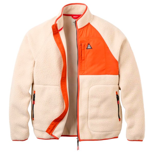 Passenger Offgrid Recycled Full Zip Sherpa Fleece Fleecevest Beige