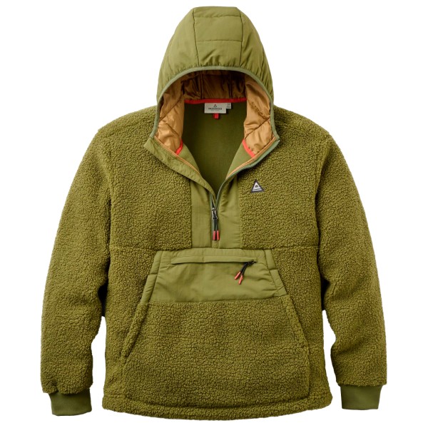 Passenger Woodland Recycled 1/2 Zip Sherpa Fleece Fleecetrui Olijfgroen