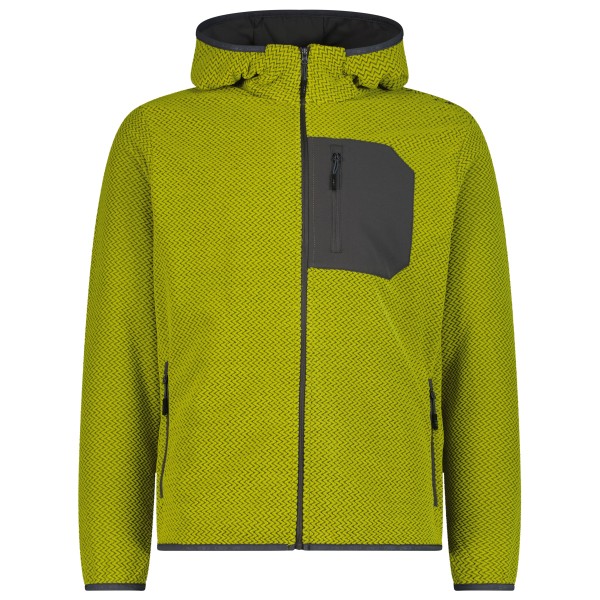 CMP Jacket Fix Hood 36H1307 Fleecevest Olijfgroen