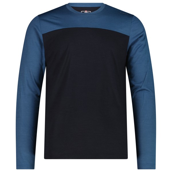CMP T-Shirt 36N1897 Merinolongsleeve Zwart