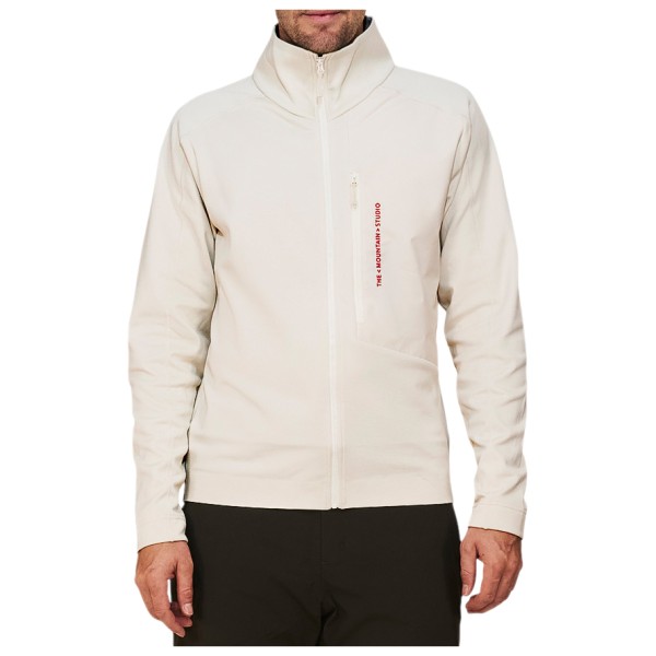 The Mountain Studio Tecno Grid Fleece T-Neck Fleecetrui Wit