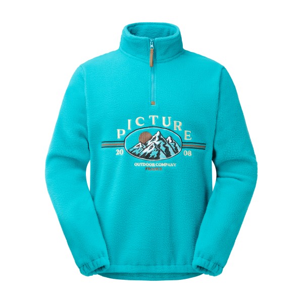 Picture Gamvik Fleece Crew Fleecetrui turkoois Turquoise