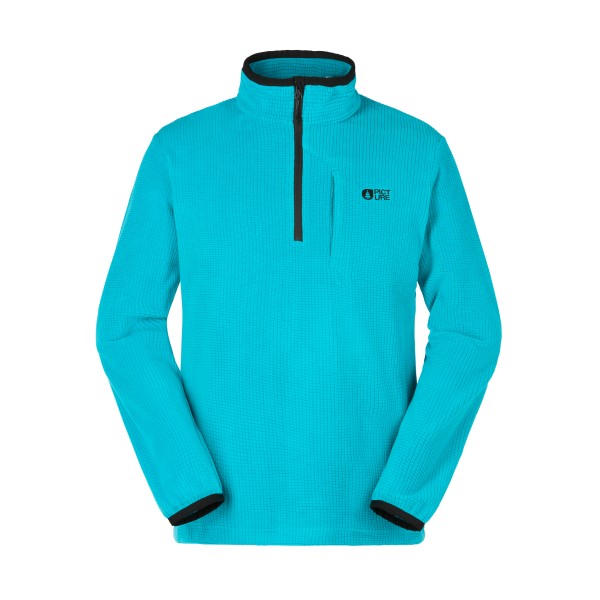 Picture Weavy 1/4 Grid Fleece Fleecetrui turkoois Turquoise