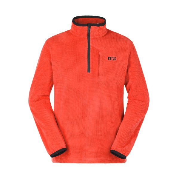 Picture Weavy 1/4 Grid Fleece Fleecetrui Rood