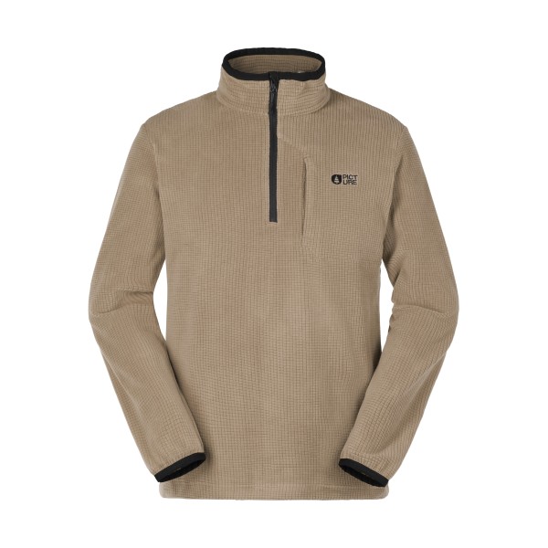 Picture Weavy 1/4 Grid Fleece Fleecetrui Beige