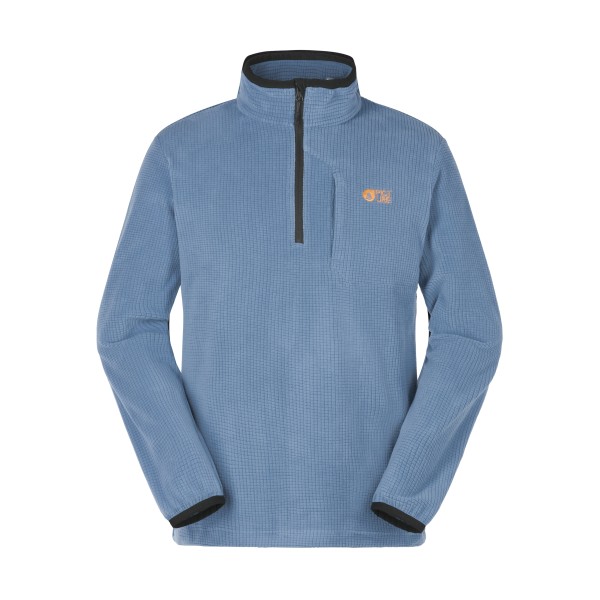 Picture Weavy 1/4 Grid Fleece Fleecetrui Blauw
