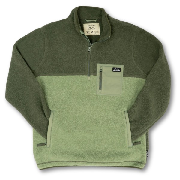 Bleubird Polar Fleece Fleecetrui Olijfgroen