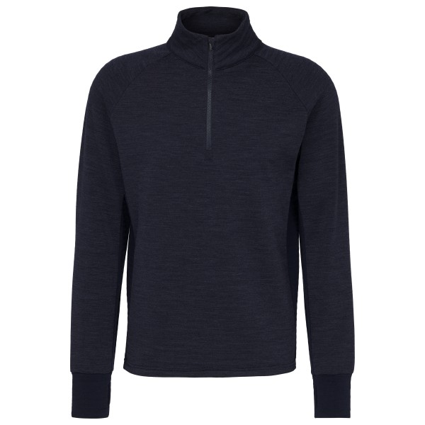 Stoic MerinoFleece260 FlenSt. II Half Zip Merinotrui Blauw